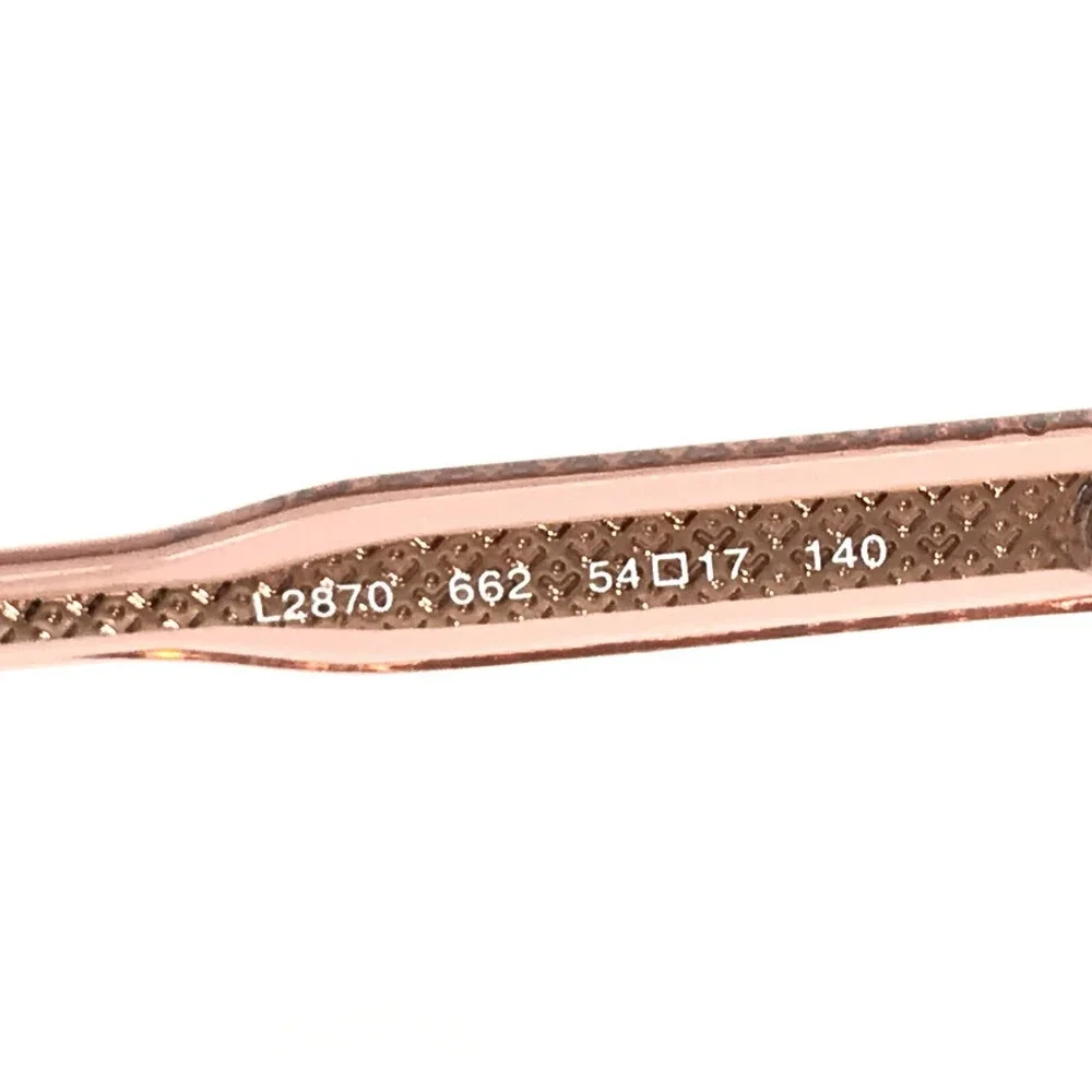 Lacoste Eyeglasses Frames L2870 662 Clear Pink Cat Eye Square Full Rim 54-17-140